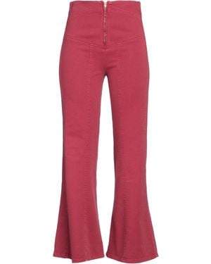 Alberta Ferretti Trouser - Red