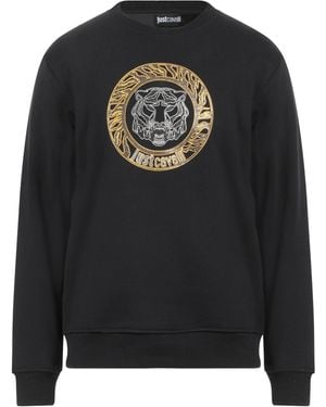 Just Cavalli Sweatshirt Cotton, Elastane - Black