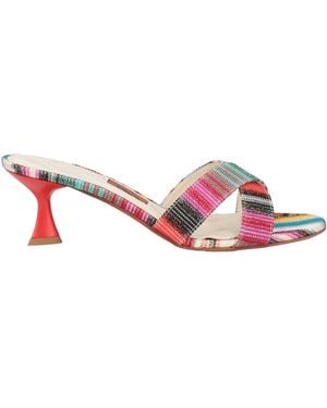 Missoni Fuchsia Sandals Textile Fibers - Pink