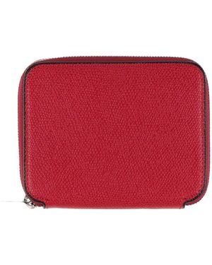 Valextra Brieftasche - Rot