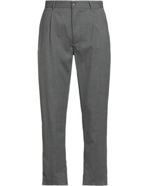 Brooksfield Pants Wool, Polyester, Elastane - Gray