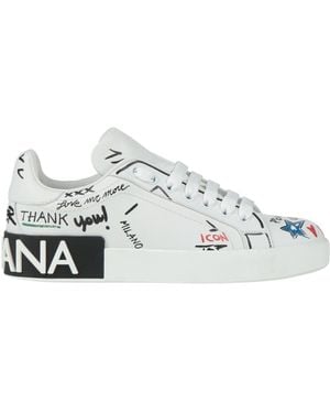 Dolce & Gabbana Sneakers Calfskin - White