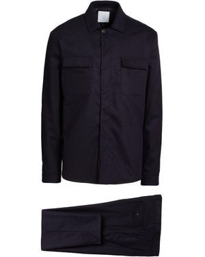 Eleventy Midnight Suit Wool, Cashmere, Elastane - Blue