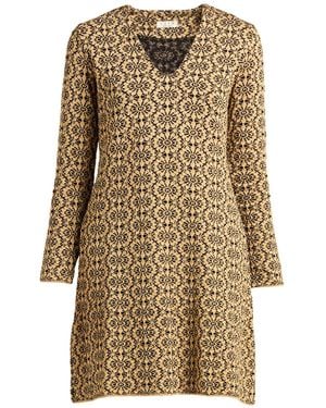 Siyu Sand Mini Dress Merino Wool - Natural