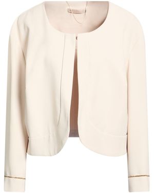 Rinascimento Jacket Polyester, Elastane - Natural