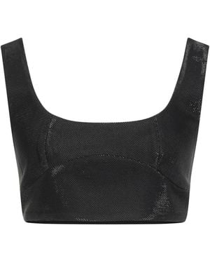 SIMONA CORSELLINI Edizione Limitata Top Polyester, Elastane - Black