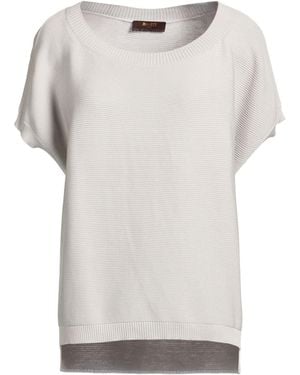 Moorer Light Sweater Silk, Cotton - White