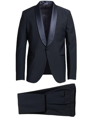 Brian Dales Midnight Suit Wool, Polyester, Elastane - Blue