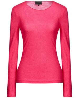 Emporio Armani Fuchsia T-Shirt Wool, Polyamide - Pink