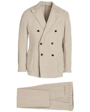 Boglioli Sand Suit Linen - White