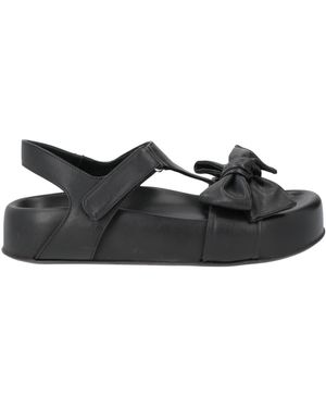 Agl Attilio Giusti Leombruni Sandals Leather - Black