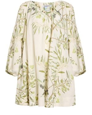 BERNADETTE Ivory Mini Dress Linen - Natural