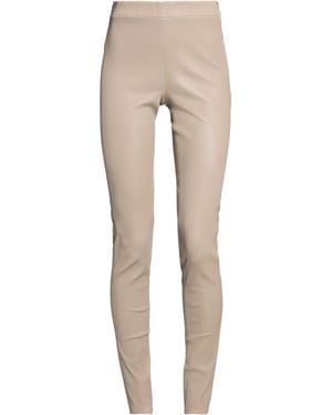 Arma Taupe Trousers Lambskin - Natural