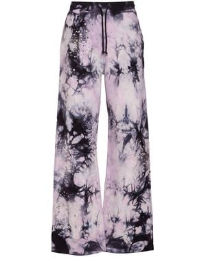 DES_PHEMMES Lilac Pants Cotton - Purple