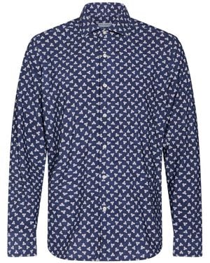 Ghirardelli Next Midnight Shirt Polyester, Elastane - Blue
