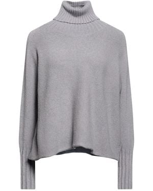 Manila Grace Turtleneck Viscose, Polyester, Polyamide - Grey