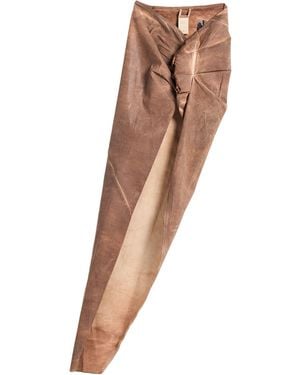 Rick Owens Gonna Jeans - Marrone