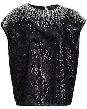Elisabetta Franchi Top Polyester - Black