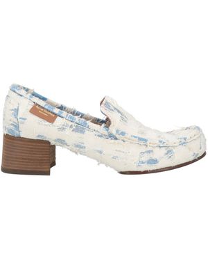Acne Studios Loafers Leather, Textile Fibres - White
