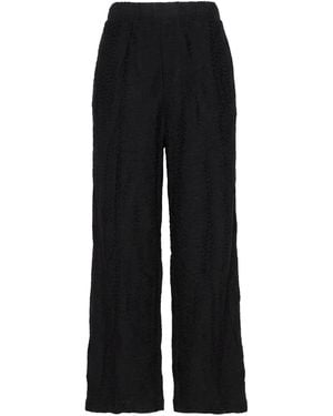 European Culture Trousers Viscose, Cotton - Black