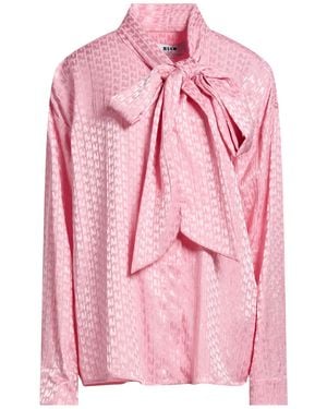 MSGM Shirt Viscose, Polyester - Pink