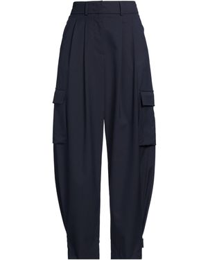 Peserico Easy Midnight Trousers Polyester, Viscose, Elastane - Blue