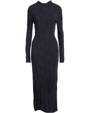 Christina Seewald Midi Dress Viscose, Elastane, Polyamide - Blue
