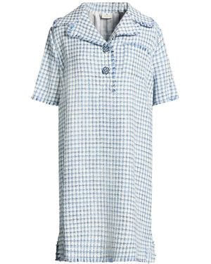 Etro Mini Dress Virgin Wool, Synthetic Fibers, Polyurethane, Viscose, Cotton - Blue