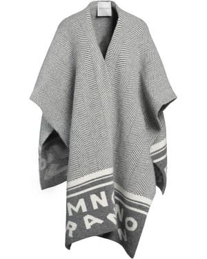 ERMANNO FIRENZE Cape Acrylic, Polyamide, Virgin Wool, Elastane - Gray