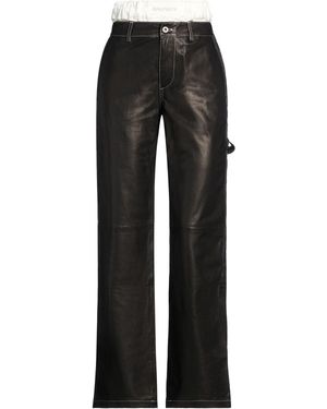 Halfboy Pants Ovine Leather - Black