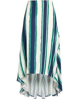 Chloé Cream Maxi Skirt Silk - Blue