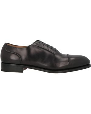 Ferragamo Lace-Up Shoes Leather - Grey