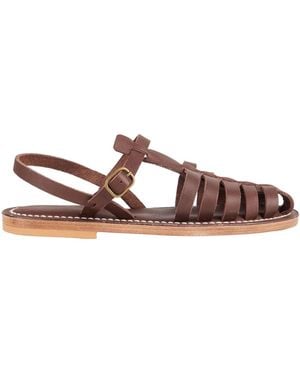 K. Jacques Sandals Leather - Brown