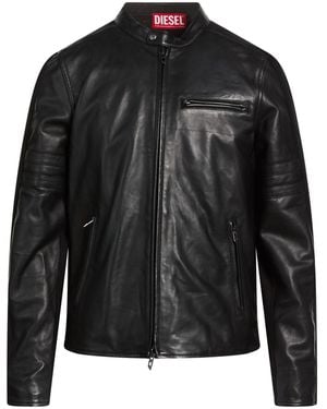 DIESEL Jacket Lambskin, Cotton - Black