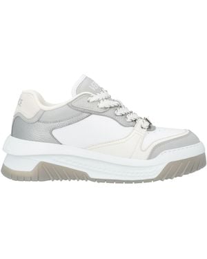 Versace Trainers Leather, Textile Fibres - White