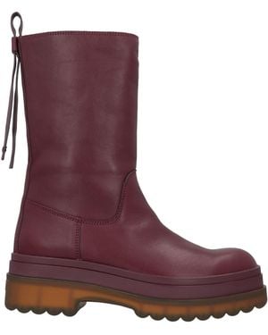 Red(V) Ankle Boots - Purple