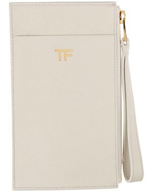 Tom Ford Cream Wallet Calfskin - Natural
