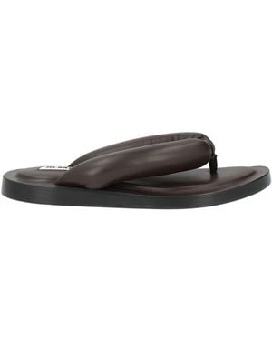 Jil Sander Thong Sandal Leather - Brown