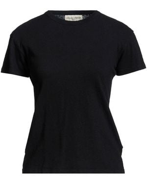 Officine Generale T-Shirt Cotton, Linen - Black