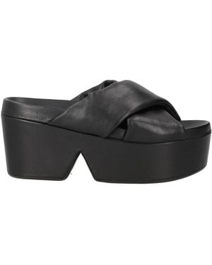 Robert Clergerie Sandals Soft Leather - Black