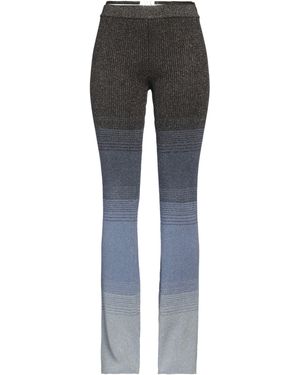 Gcds Charcoal Trousers Viscose, Polyester, Metal Fibre - Grey