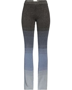 Gcds Charcoal Trousers Viscose, Polyester, Metallic Fibre - Grey