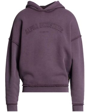 Alpha Industries Plum Sweatshirt Cotton, Polyester - Purple