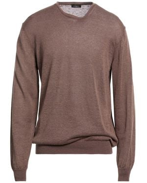 Andrea Fenzi Sweater Linen, Cotton, Polyamide - Brown