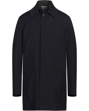 Canali Overcoat & Trench Coat Wool - Blue