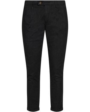 RE_HASH Pants Cotton, Polyester, Viscose, Elastane - Black