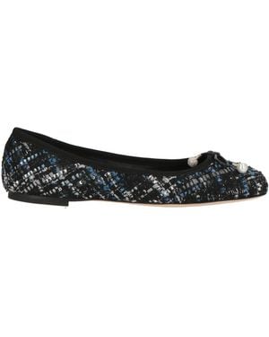 Jimmy Choo Ballet Flats Textile Fibers - Black