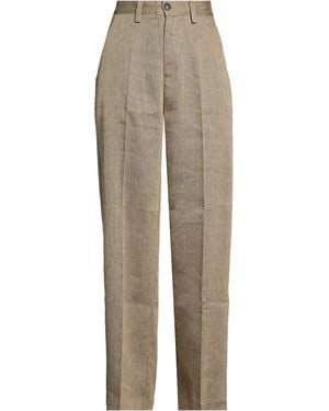 Massimo Alba Sand Pants Linen, Virgin Wool - Natural