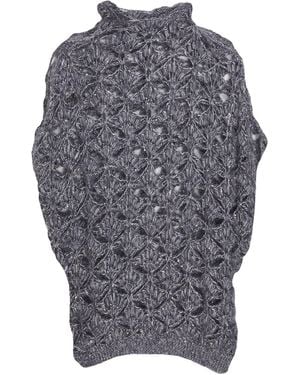 Antonelli Turtleneck Mohair Wool, Polyamide, Wool, Polyester - Gray