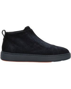 Santoni Midnight Ankle Boots Leather - Blue